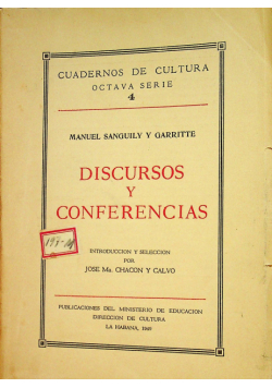 Discursos y conferencias
