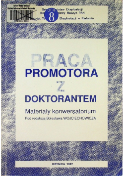 Praca promotora z doktorantem