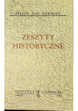 Zeszyty historyczne zeszyt 101