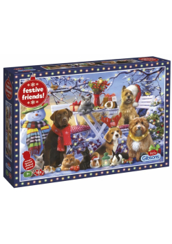 Puzzle 150 Świąteczni przyjaciele G3