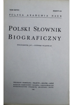 Polski słownik biograficzny tom XXVI / 4 Zeszyt 111