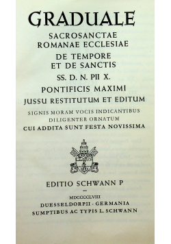 Graduale Sacrosanctae Romanae Ecclesiae