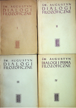 Dialogi filozoficzne 4 Tomy