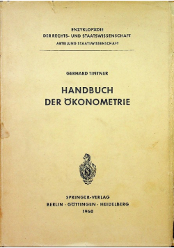 Handbuch der okonometrie