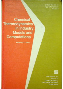 Chemical Thermodynamics in industry Models and compulations
