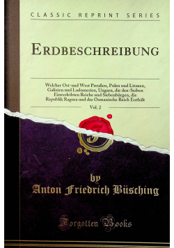 Erdbeschreibung reprint z 1788r