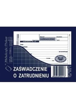Zaświadczenie o zatrudnieniu 502-5