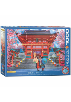 Puzzle 1000 Japonia, Wiosna w Sakura