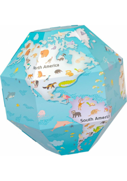 Globus 3D do składania - Zwierzęta
