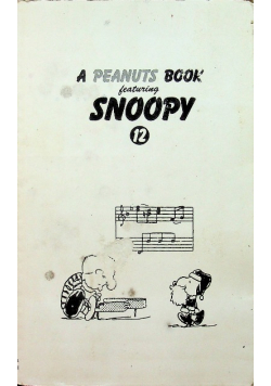 A peanuts book featuring Snoopy tom 12