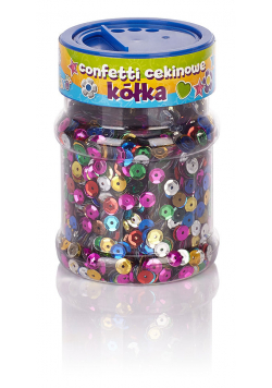 Confetti cekinowe kółka - mix kolorów 100g