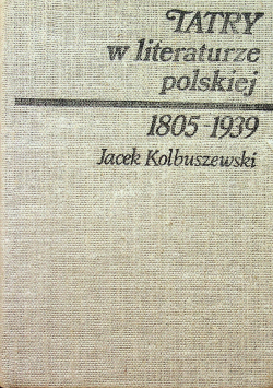 Tatry w literaturze polskiej 1805 1939