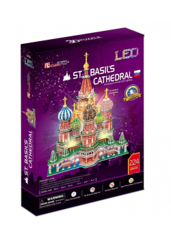 Puzzle 3D Katedra Świętego Bazyla LED