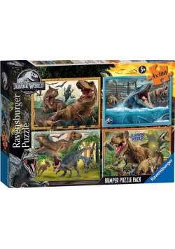 Puzzle 4x100 Jurassic World Bumper Pack