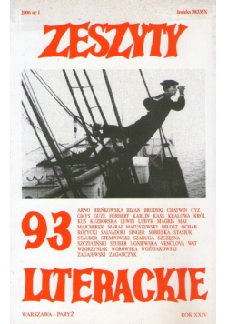 Zeszyty literackie nr 93