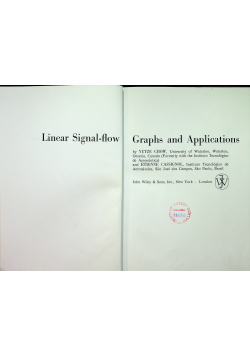 Linear Signal flow Graphs and Applications