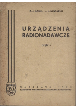 Urządzenia radionadawcze część II