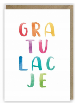 Kartka okolicznościowa Gratulacje K042