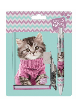 Pamiętnik z długopisem Studio Pets PEZ-3643 PASO
