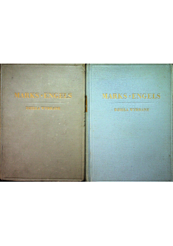 Marks Engels Dzieła wybrane 2 tomy 1949 r.