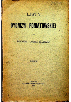 Listy dyonizyi poniatowskiej 1900 r