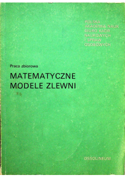 Matematyczne modele zlewni