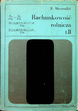 Rachunkowość rolnicza Tom II
