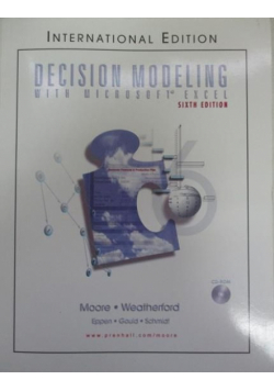 Decision modeling with microsoft excel plus  CD NOWA