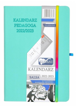 Kalendarz 2022/23 A5 tyg. Salsa akwamaryna ELEFANT