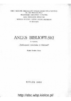 Aneks bibliofilski do wystawy w kielcach