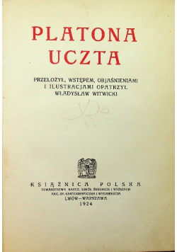 Platona uczta,1924 r.