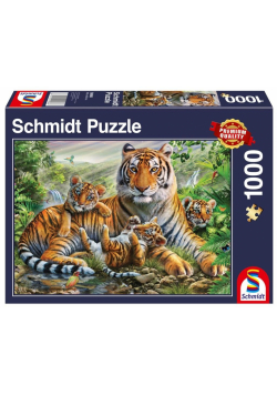 Puzzle 1000 Tygrysy