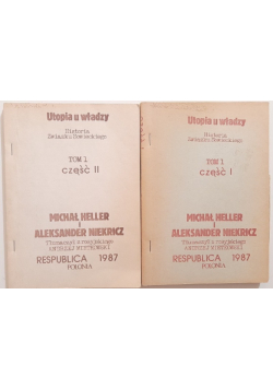 Utopia u władzy Tom I-II