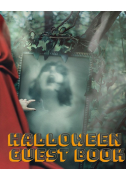 Halloween  Red Cape Scary Mega Guest book 474 pages 8x10
