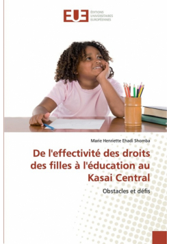 De l'effectivité des droits des filles à l'éducation au Kasai Central