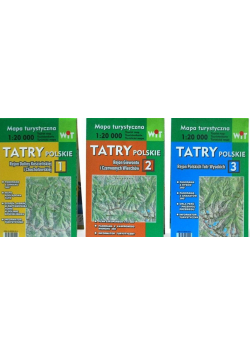 Mapa turystyczna Tatry Polskie 3w1