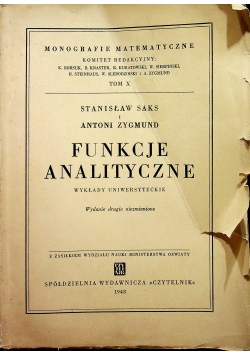 Funkcje analityczne 1948 r.