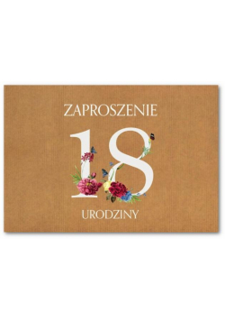 Zaproszenie Urodziny 18 ZT36 (10szt.)