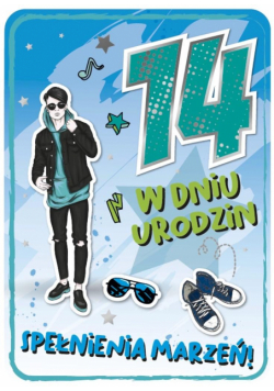 Karnet Urodziny 14 GM-753