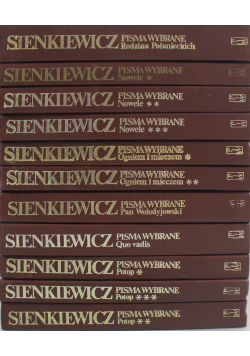 Sienkiewicz Pisma Wybrane 11 tomów