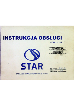 Star 12 155 instrukcja obsługi