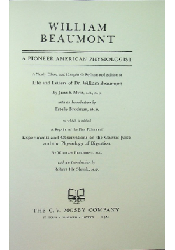 A pioneer american physiologist