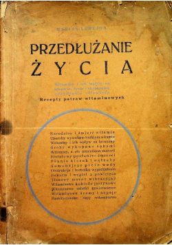 Przedłużenie życia  1939 r