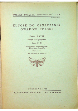 Klucze do oznaczania owadów Polski Część XXVII Zeszyt 47 - 50