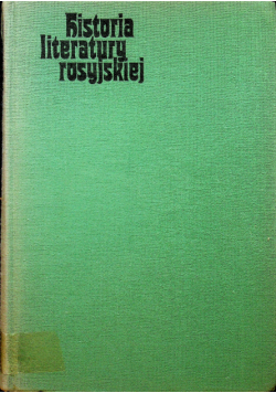 Historia literatury rosyjskiej tom II