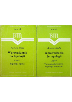 Wprowadzenie do topologii 2 tomy
