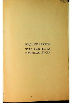 Wspomnienia z mojego życia 1934 r