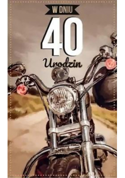 Kartka okolicznościowa Urodziny 40 P05