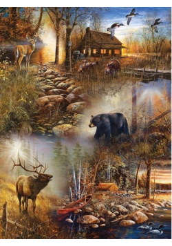 Puzzle 1000 Leśne zwierzęta
