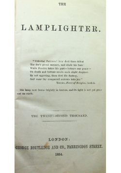 Lamplighter / My life / Speculation or the glen Luna family ok 1854r.